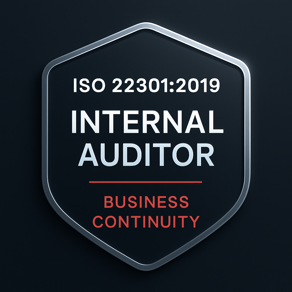ISO 22301 Internal Auditor