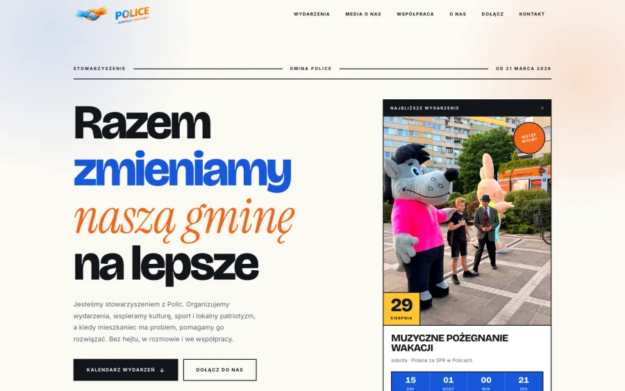 Police, Wspólny Kierunek, strona stowarzyszenia